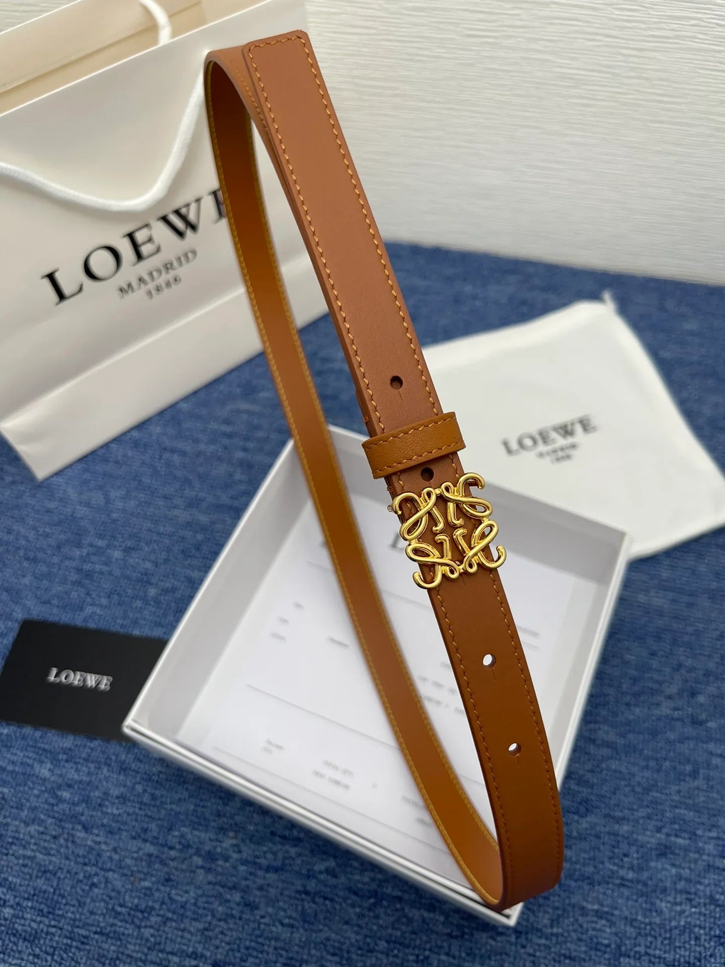 Loewe Anagram Buckle Belt