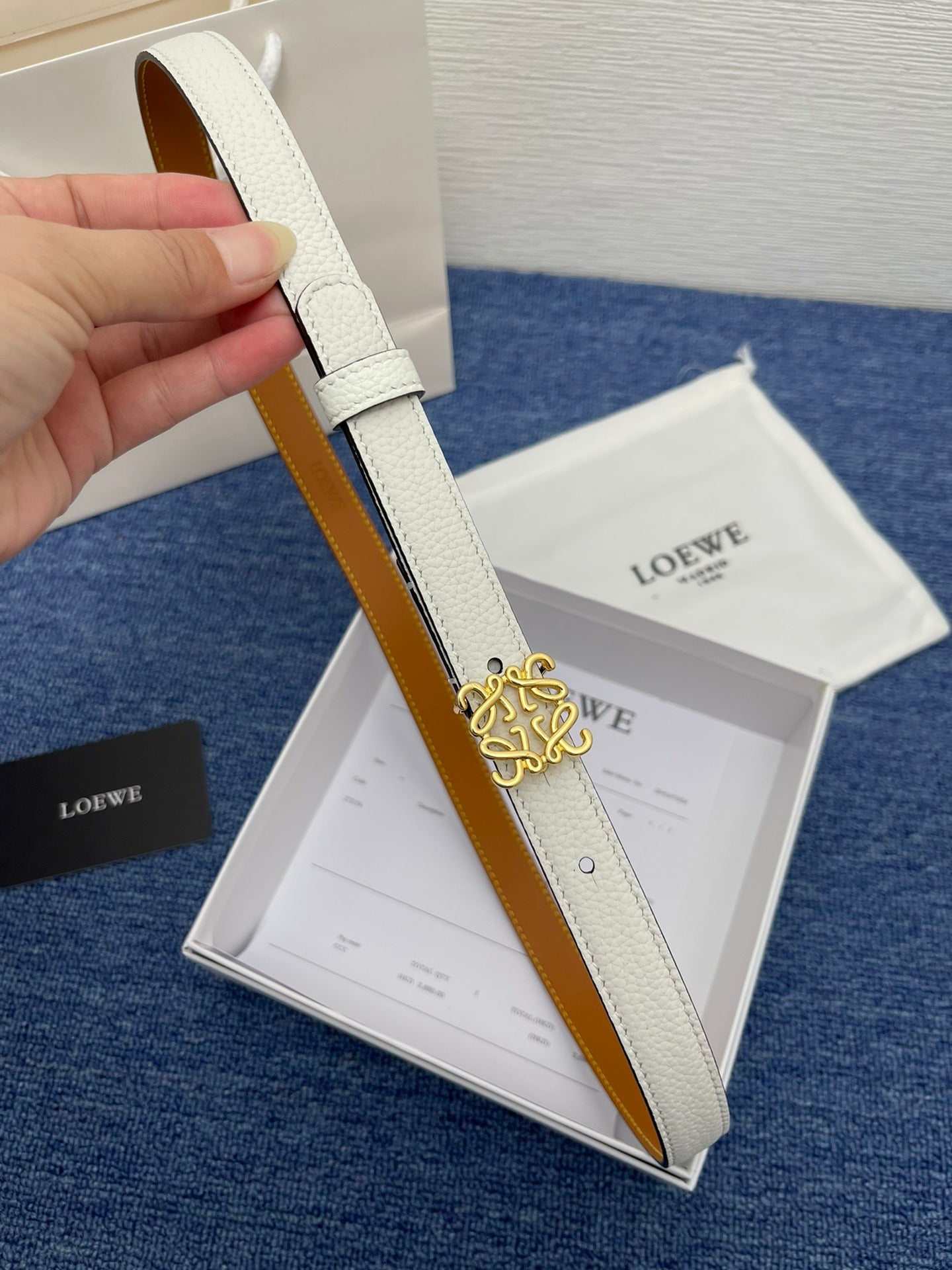 Loewe Anagram Buckle Belt