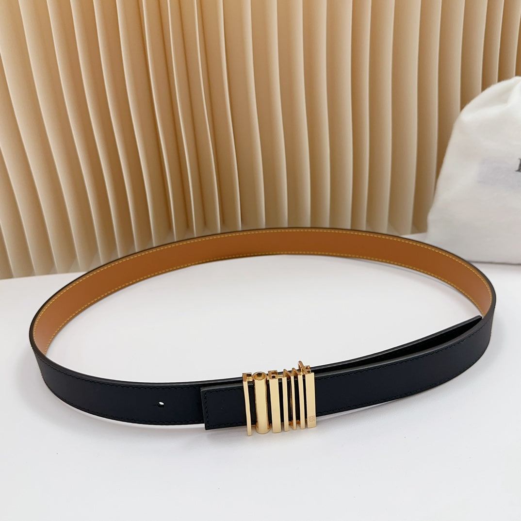 Loewe Anagram Calfskin Reversible Belt