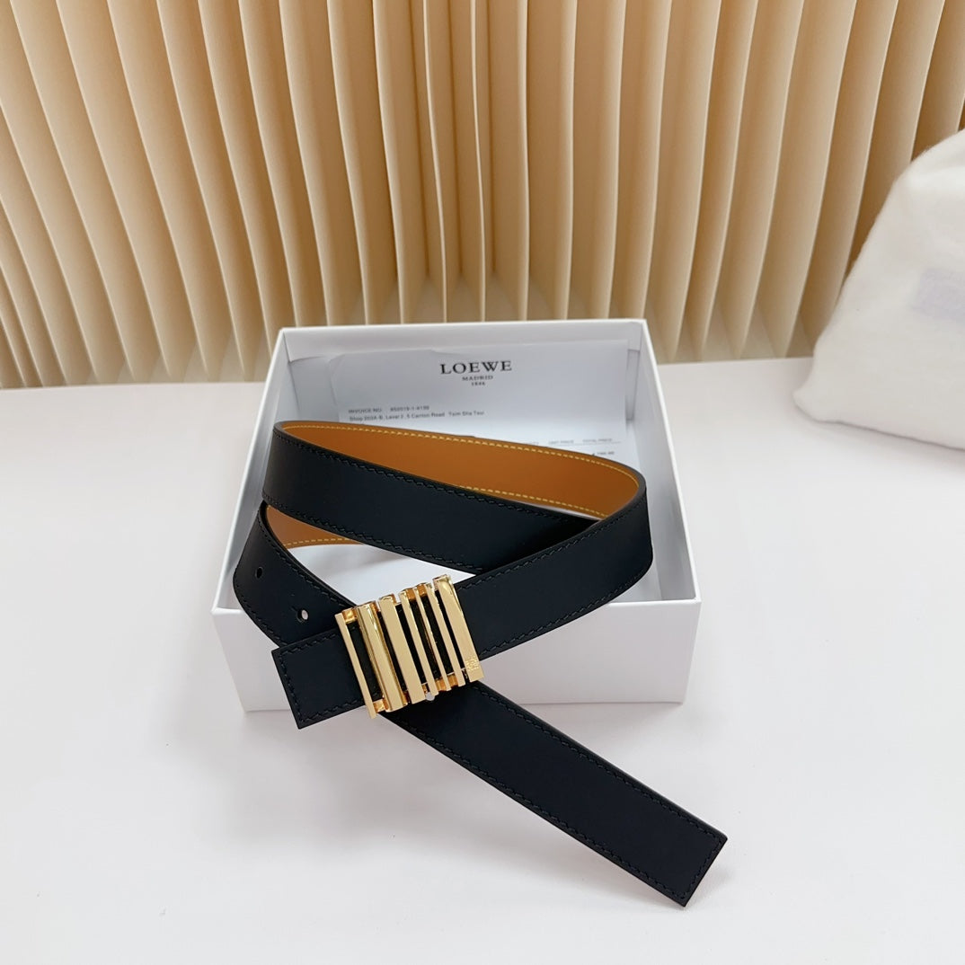 Loewe Anagram Calfskin Reversible Belt