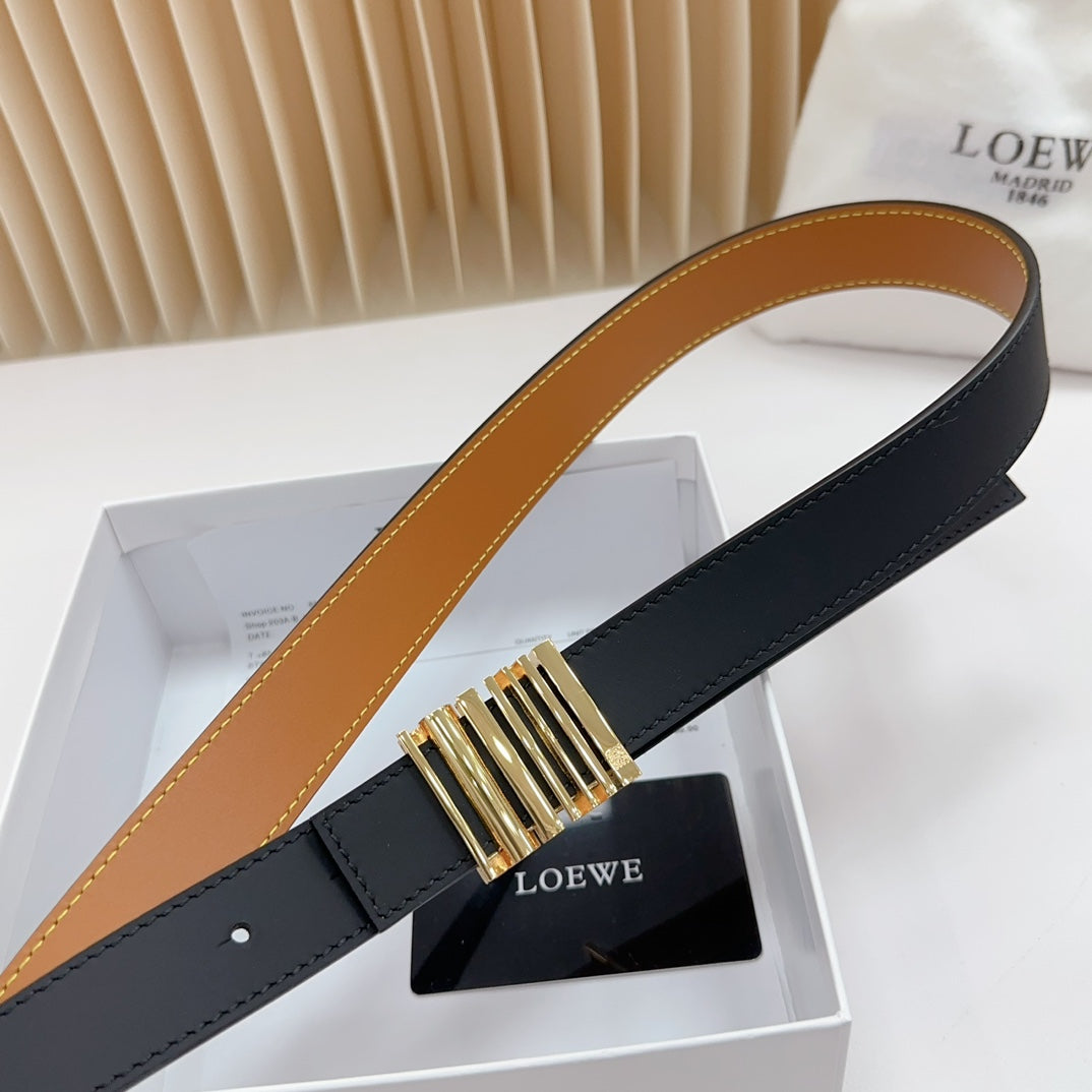 Loewe Anagram Calfskin Reversible Belt
