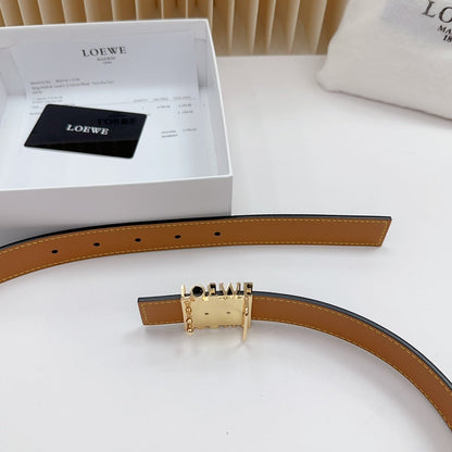 Loewe Anagram Calfskin Reversible Belt