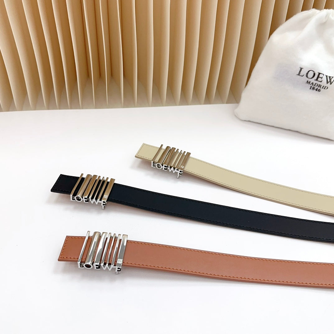 Loewe Anagram Calfskin Reversible Belt