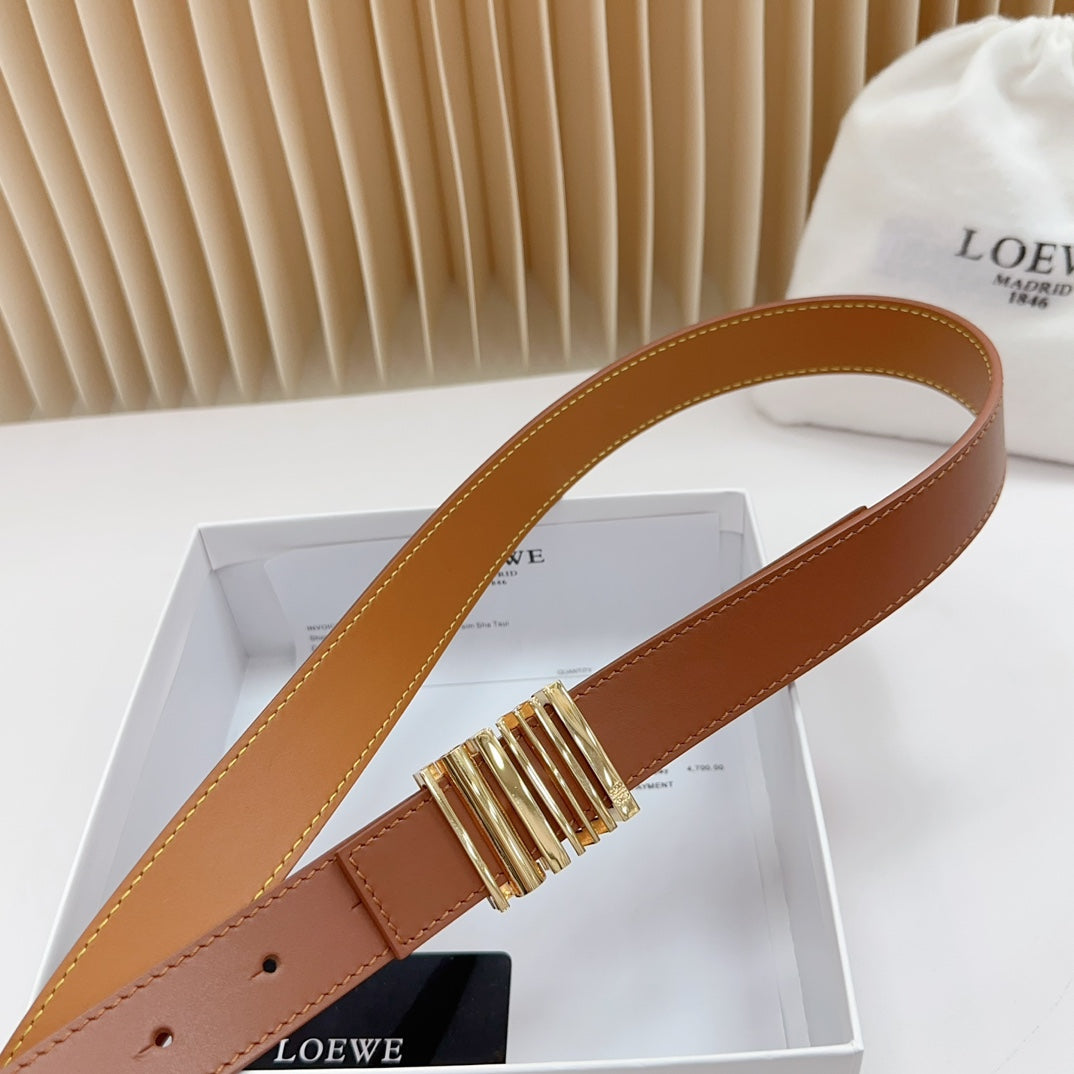Loewe Anagram Calfskin Reversible Belt