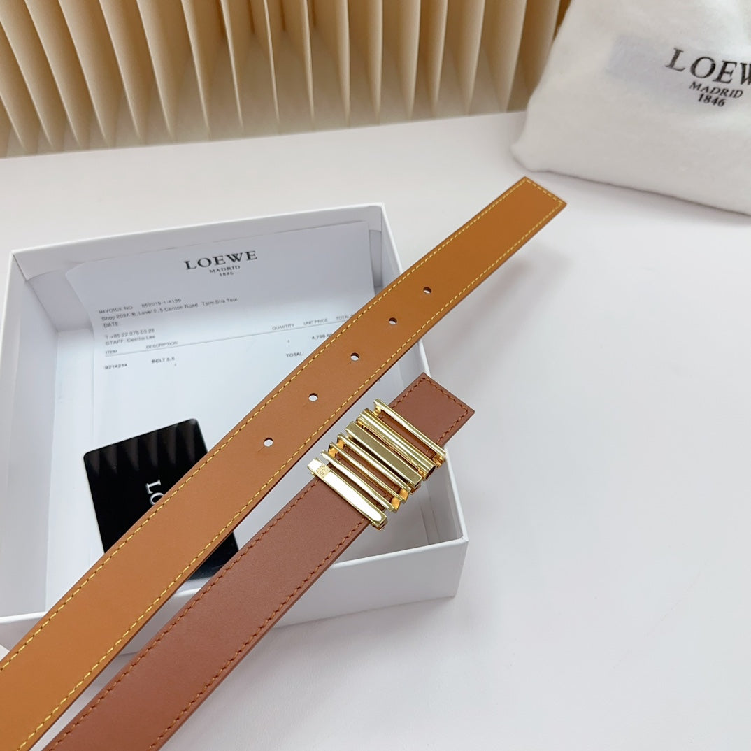 Loewe Anagram Calfskin Reversible Belt