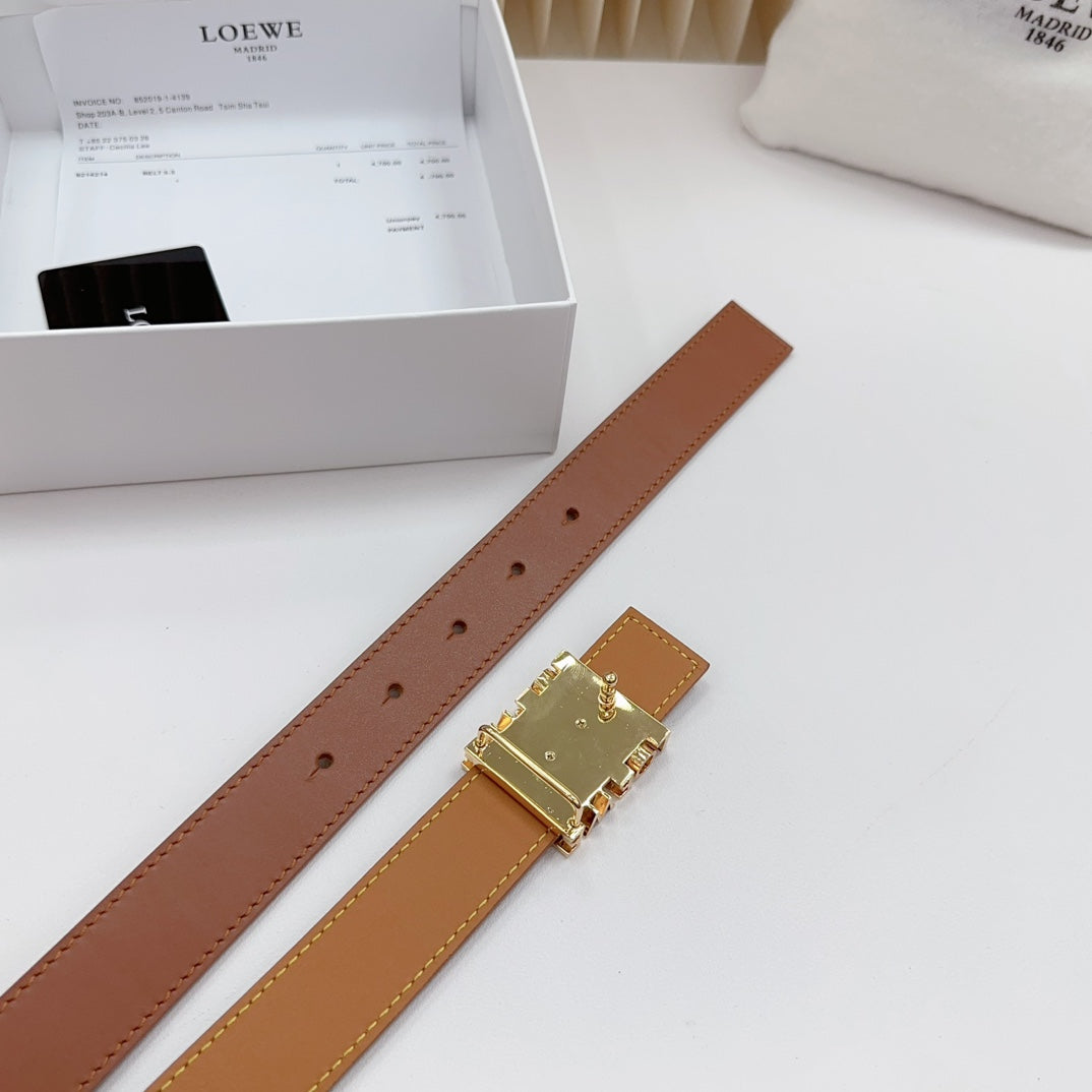 Loewe Anagram Calfskin Reversible Belt