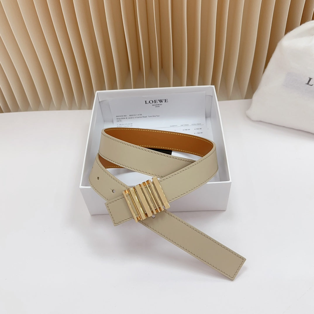 Loewe Anagram Calfskin Reversible Belt