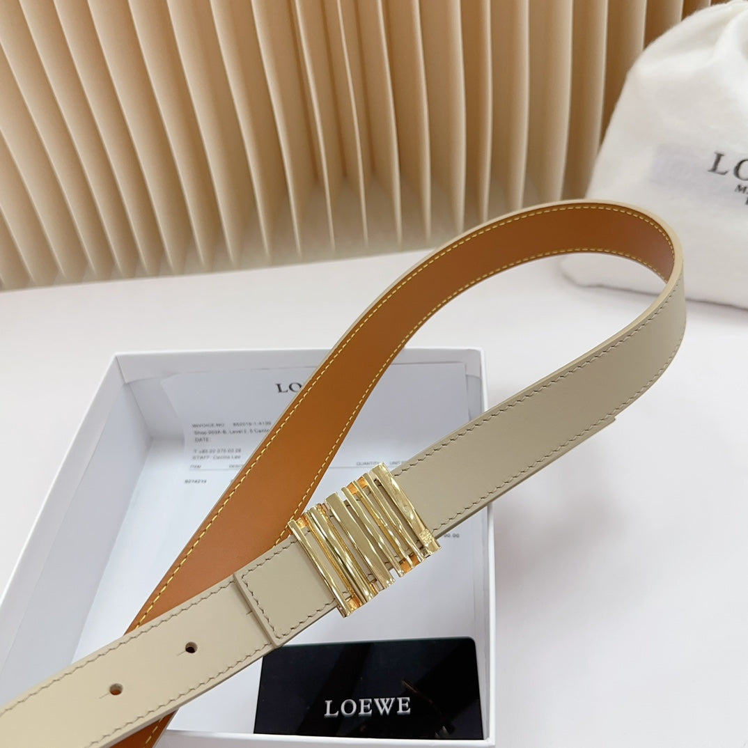 Loewe Anagram Calfskin Reversible Belt