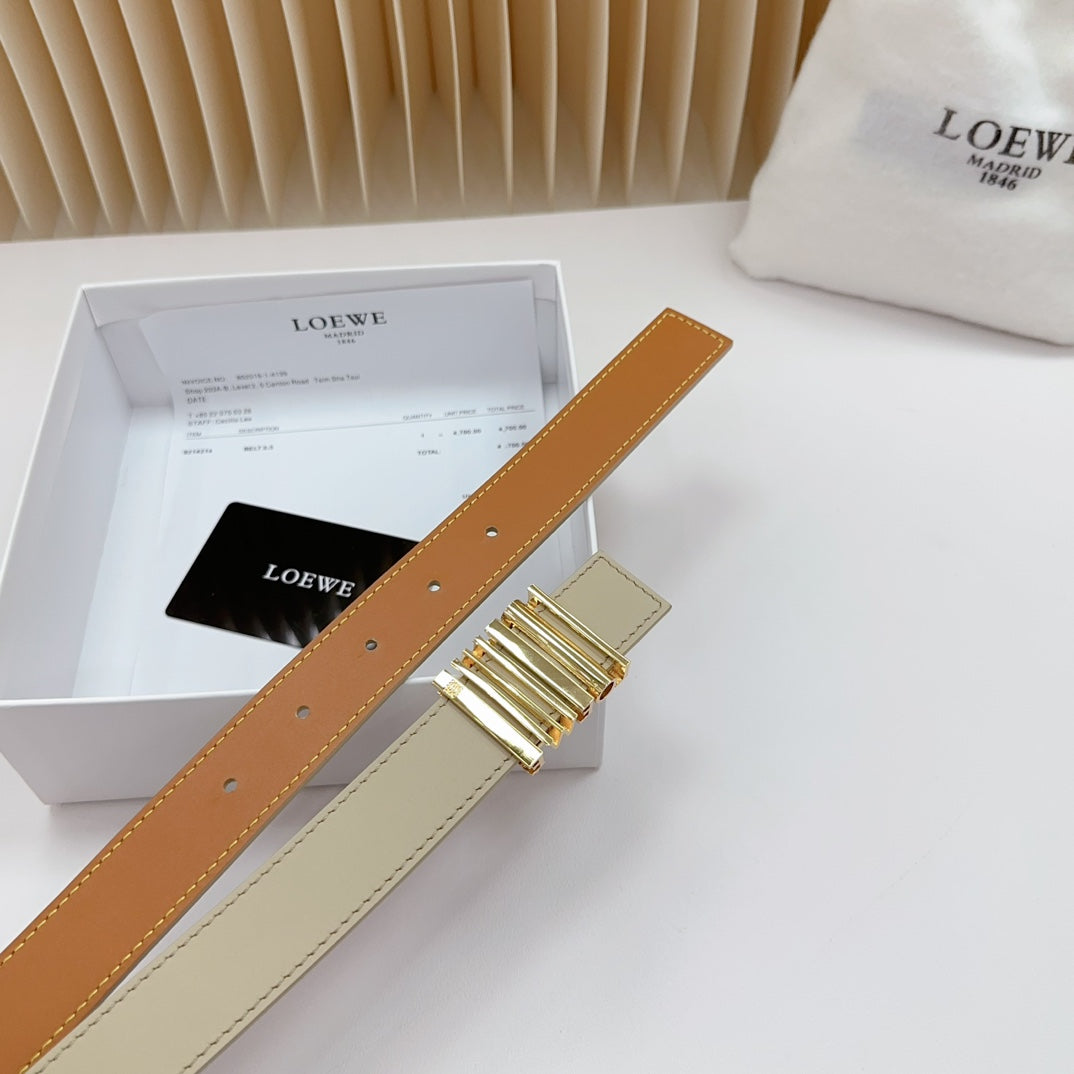 Loewe Anagram Calfskin Reversible Belt