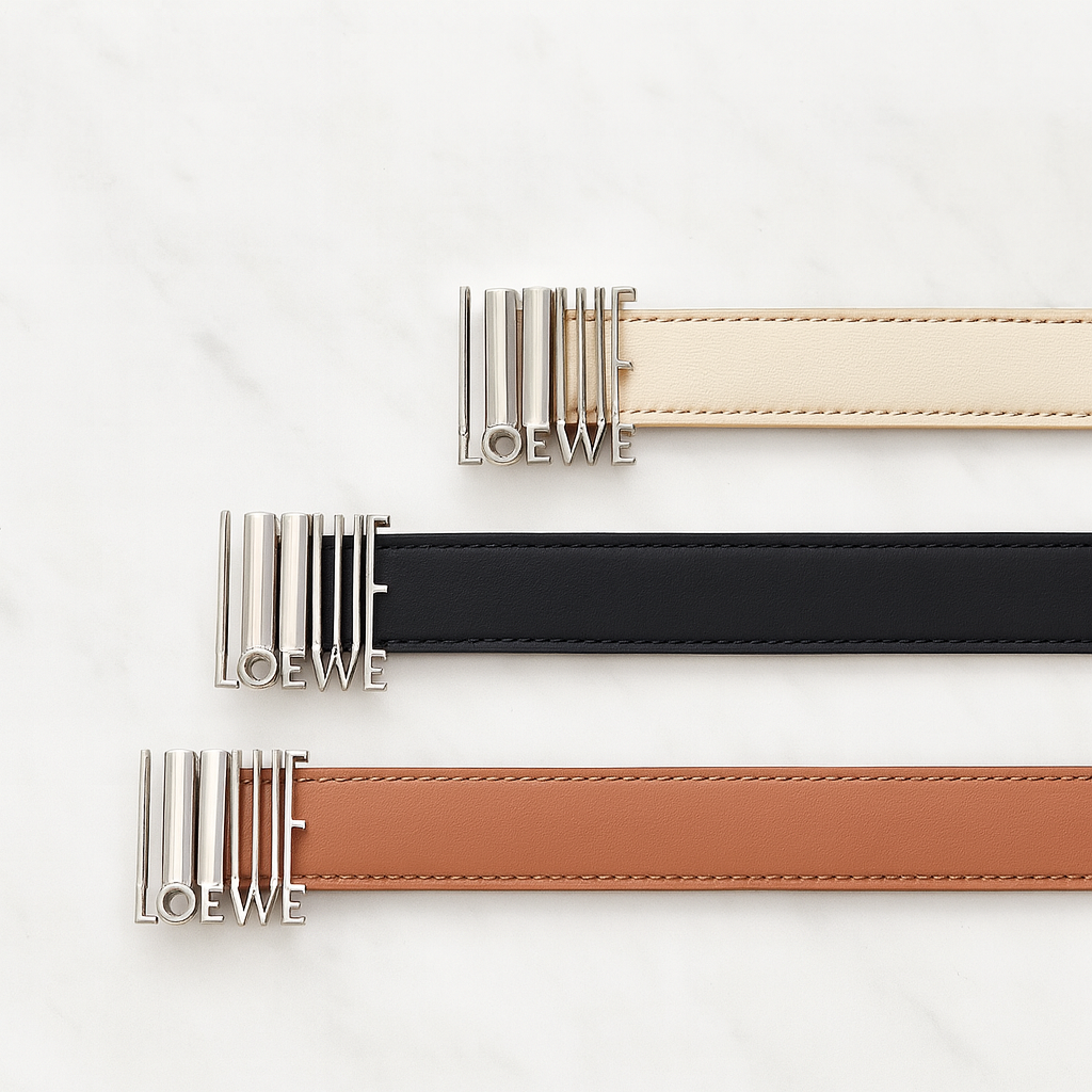 Loewe Anagram Calfskin Reversible Belt