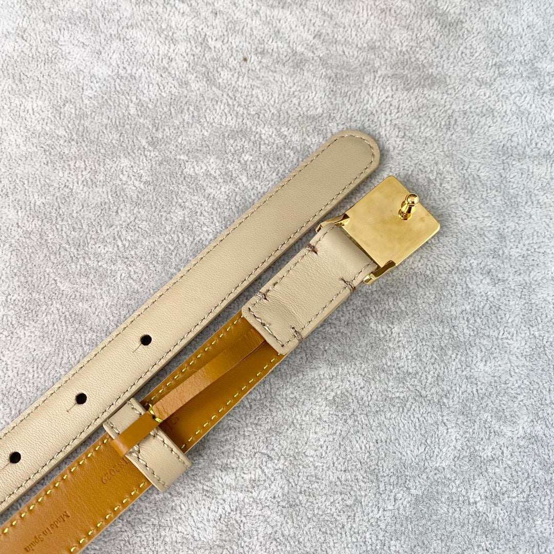 Loewe Anagram Square Buckle Reversible Belt