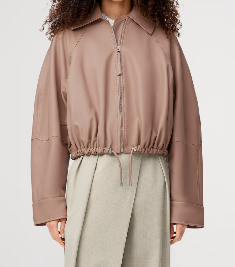 Loewe Blush Nude Leather Jacket