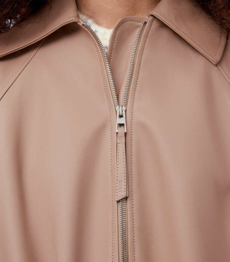 Loewe Blush Nude Leather Jacket