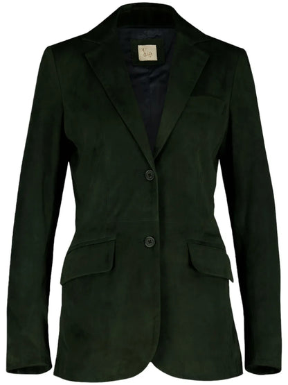 Loro Piana Single-Breasted Suede Blazer