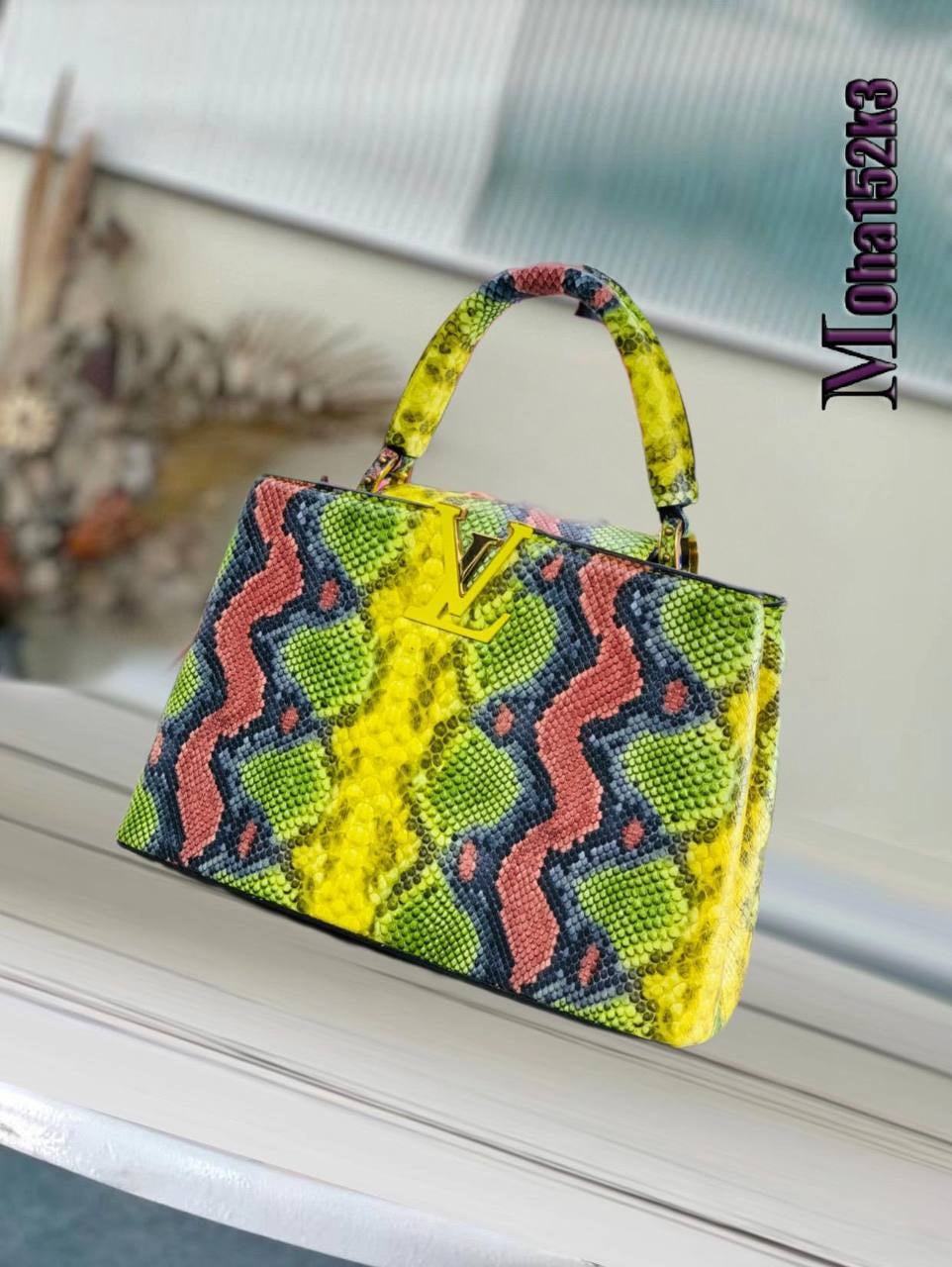 Louis Vuitton Capucines MM – Python Leather Multicolor