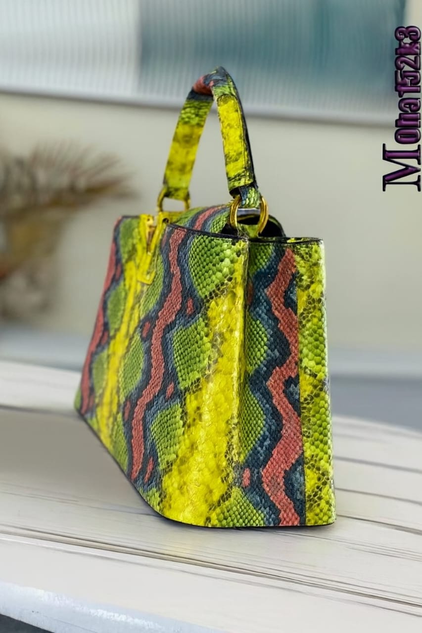 Louis Vuitton Capucines MM – Python Leather Multicolor
