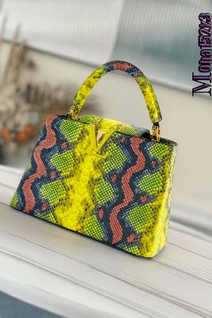 Louis Vuitton Capucines MM – Python Leather Multicolor