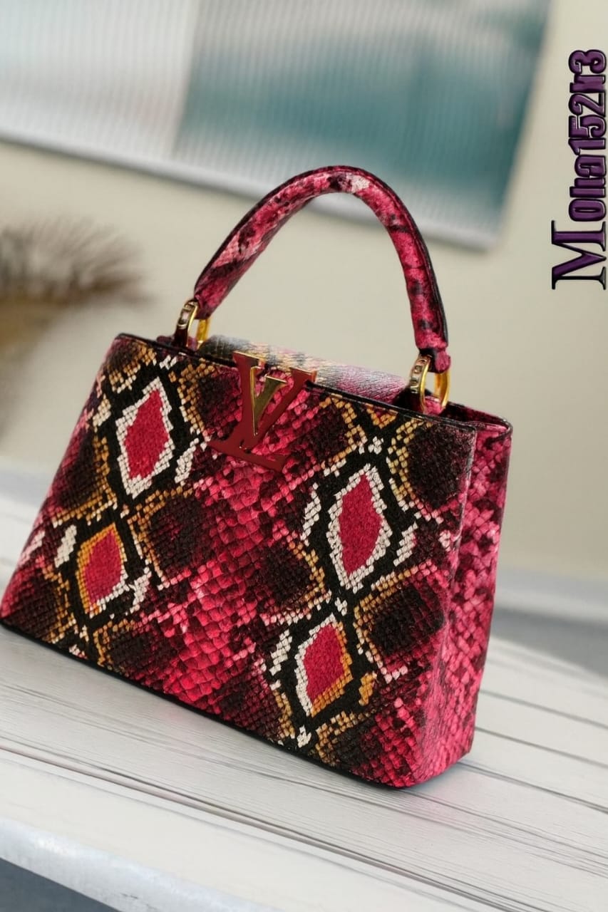 Louis Vuitton Capucines MM – Python Leather Multicolor
