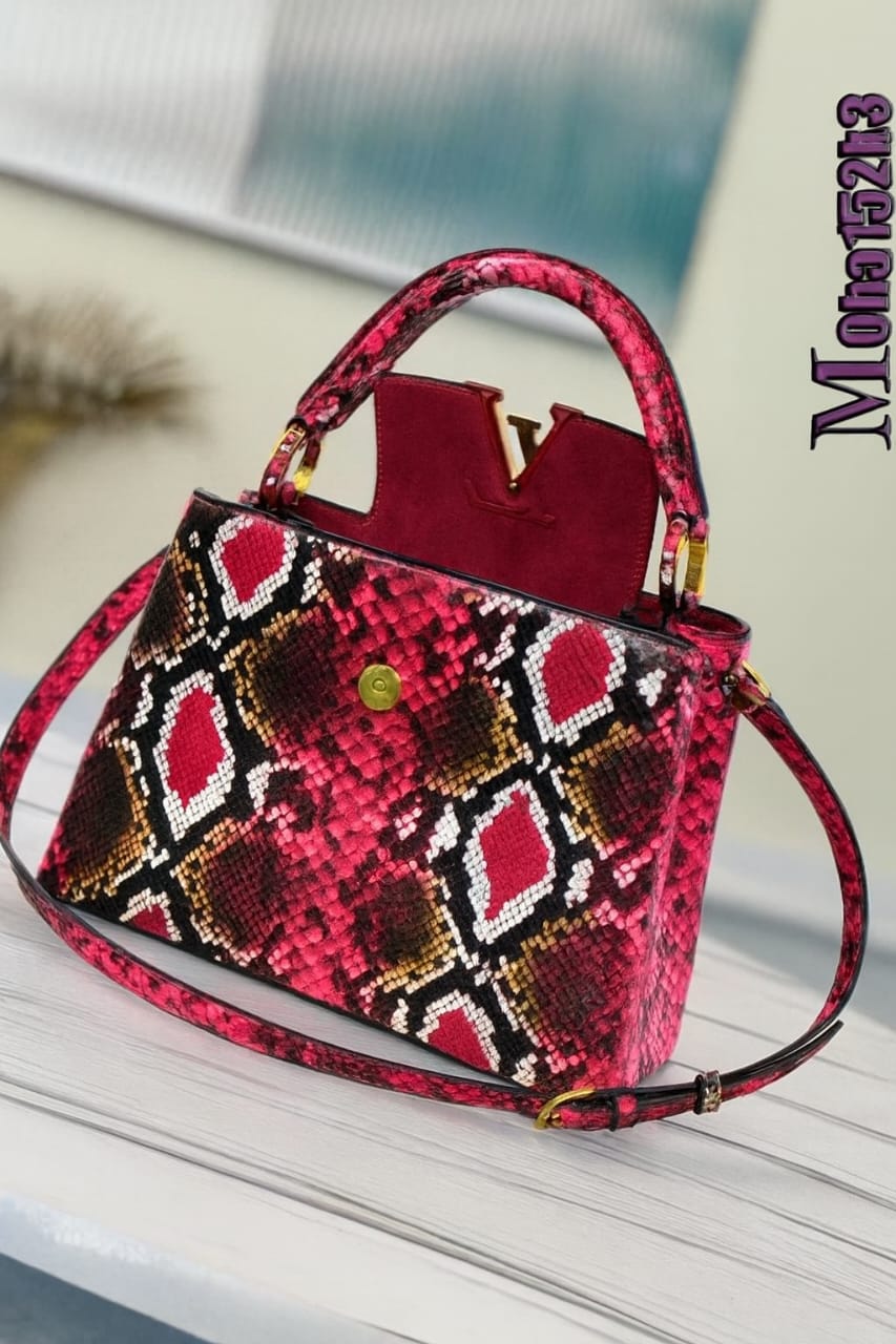 Louis Vuitton Capucines MM – Python Leather Multicolor