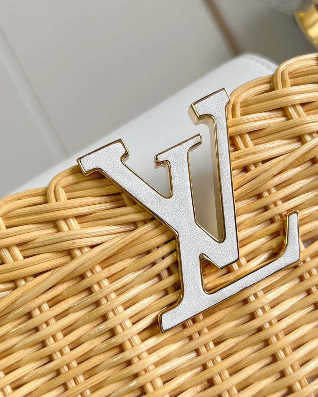 Louis Vuitton Capucines Mini Raffia