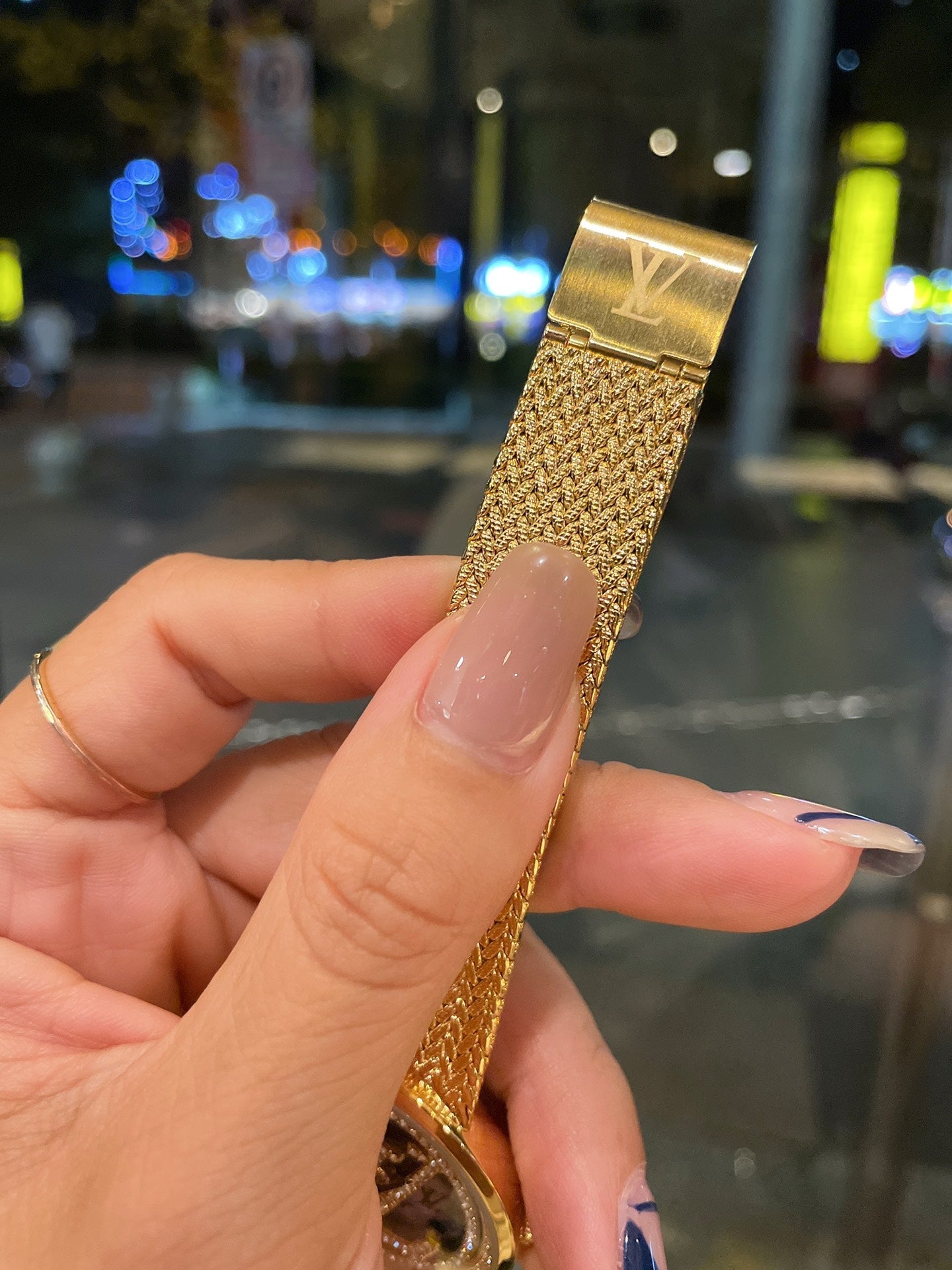 Louis Vuitton Tambour Monogram Diamond Pave Watch