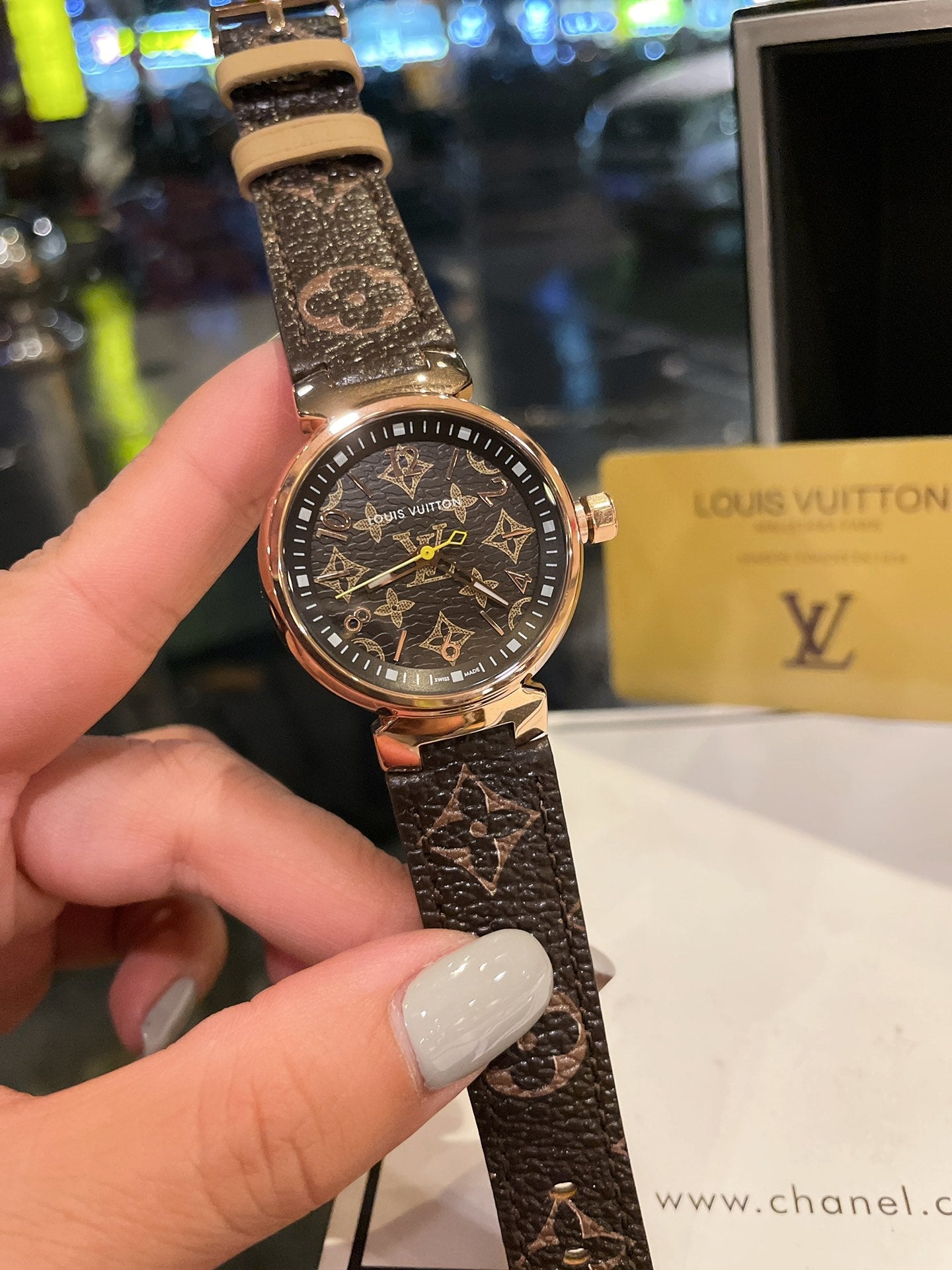 Louis Vuitton Tambour Monogram Women’s Watch