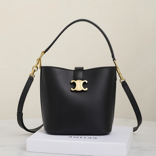 Celine Louise Bucket Bag in Smooth Calfskin