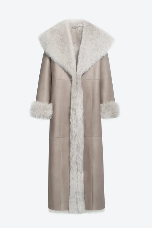 Marlene Stone Shearling Coat