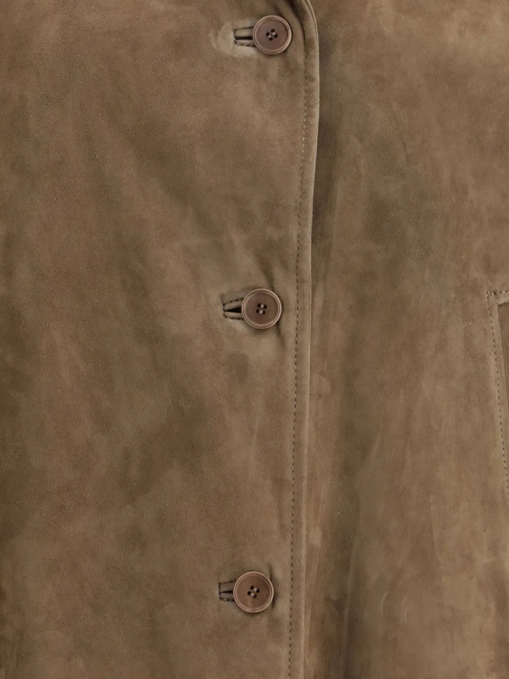 Max Mara Oversized Suede Jacket in Camel Brown