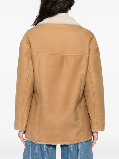 Max Mara Shearling Patch Pocket Coat