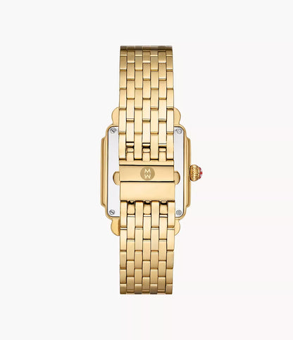 Michele Deco Madison Mid Diamond Gold Watch 2