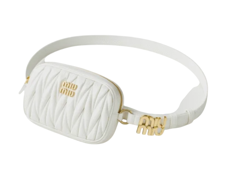 Miu Miu Matelassé Leather Belt Bag