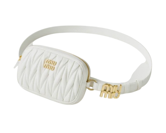 Miu Miu Matelassé Leather Belt Bag
