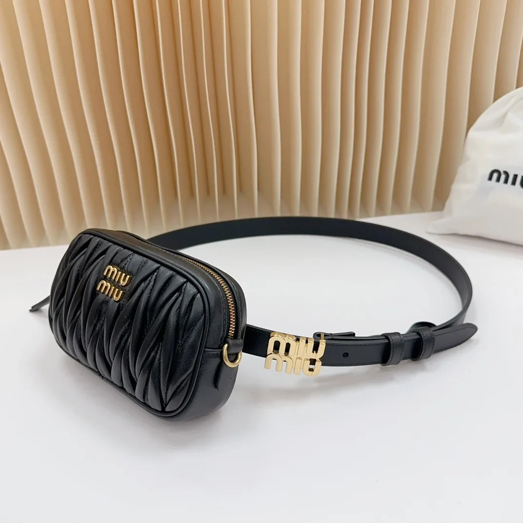 Miu Miu Matelassé Leather Belt Bag
