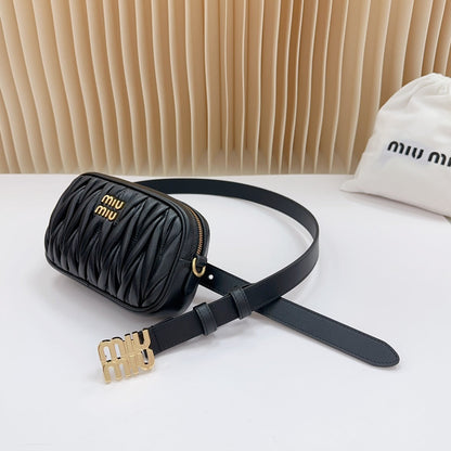 Miu Miu Matelassé Leather Belt Bag