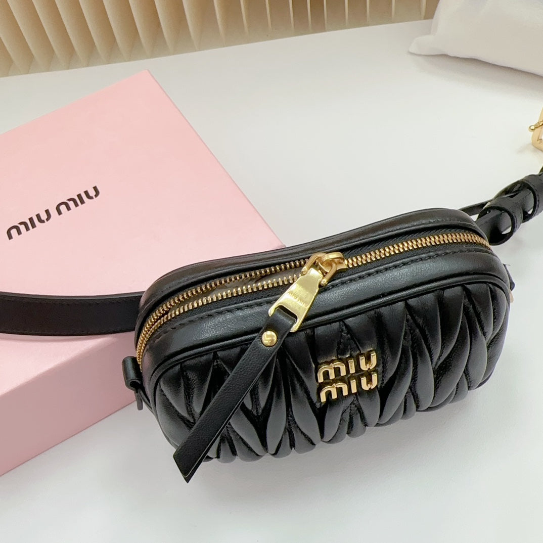 Miu Miu Matelassé Leather Belt Bag
