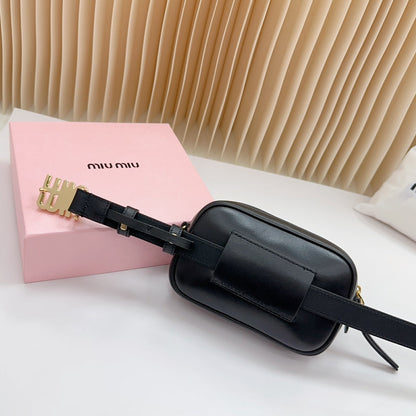 Miu Miu Matelassé Leather Belt Bag