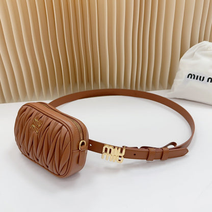 Miu Miu Matelassé Leather Belt Bag