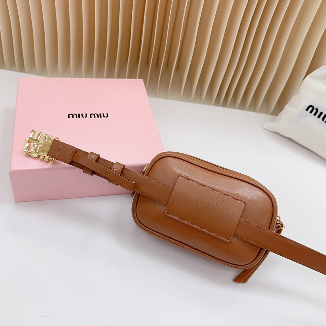 Miu Miu Matelassé Leather Belt Bag