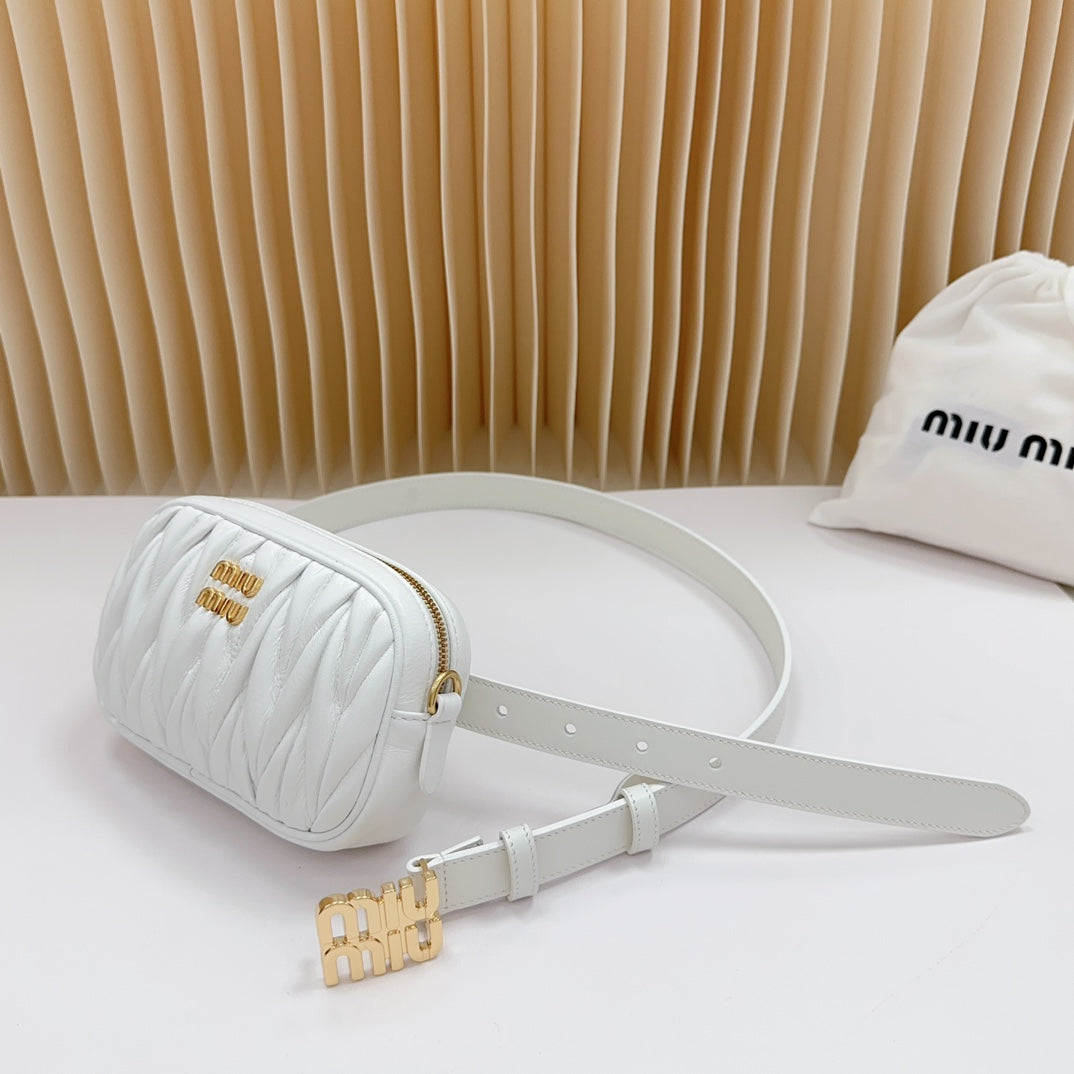 Miu Miu Matelassé Leather Belt Bag