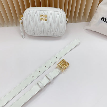 Miu Miu Matelassé Leather Belt Bag