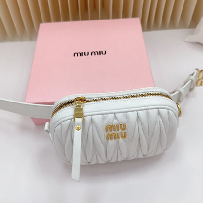 Miu Miu Matelassé Leather Belt Bag