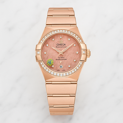 Omega Constellation Co-Axial Gold Diamond Bezel