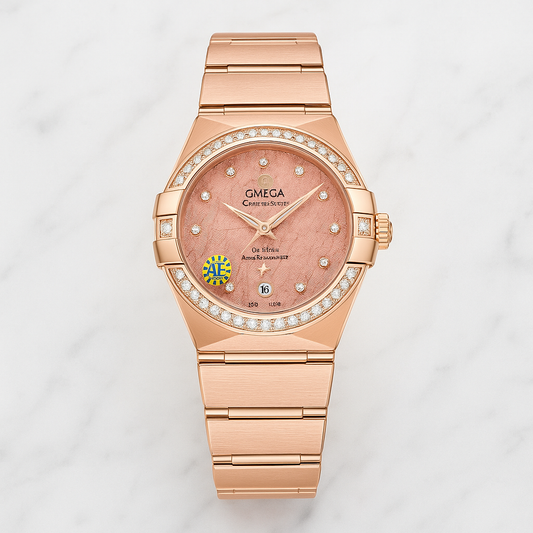 Omega Constellation Co-Axial Gold Diamond Bezel