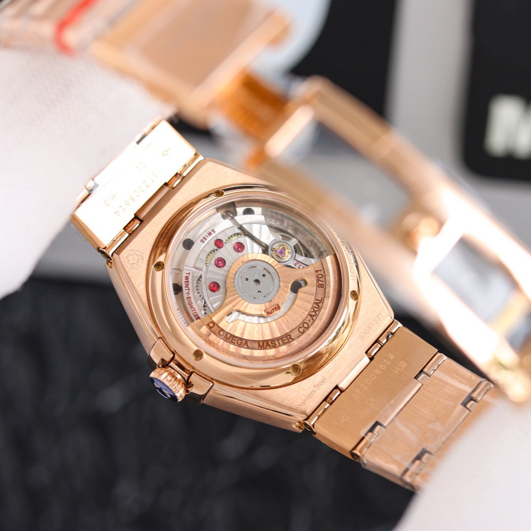 Omega Constellation Co-Axial Gold Diamond Bezel