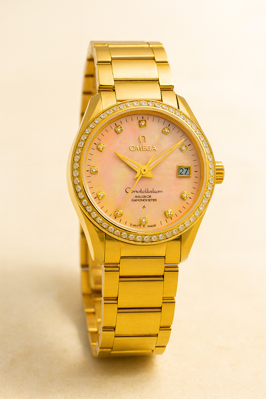 Omega Constellation Diamond Bezel