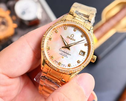 Omega Constellation Diamond Bezel