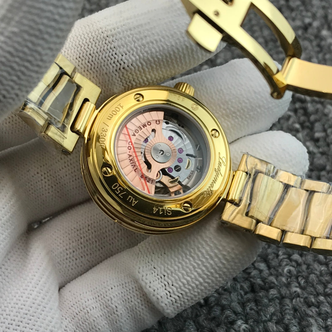 Omega De Ville Ladymatic Co-Axial Chronometer Diamond Bezel