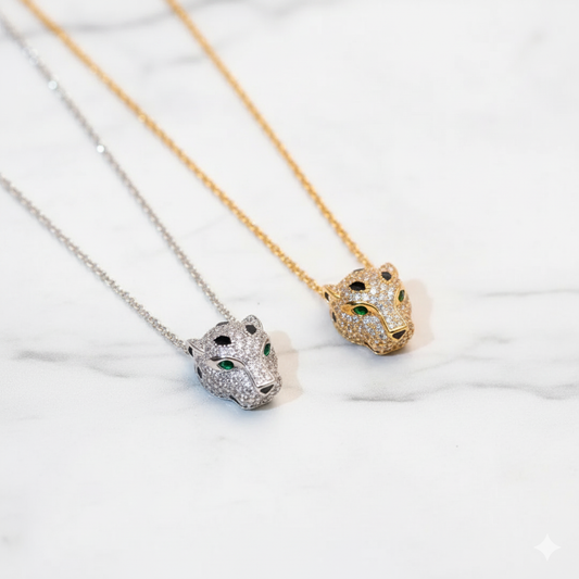 Panthère de Cartier Pendant, Pavé Necklace
