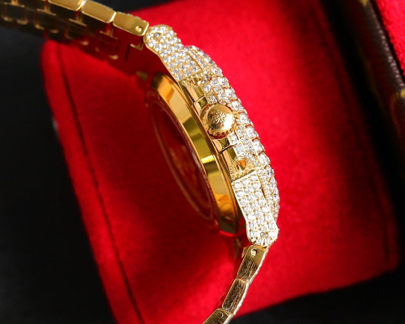 Patek Philippe Nautilus Full Diamond Arabic Dial